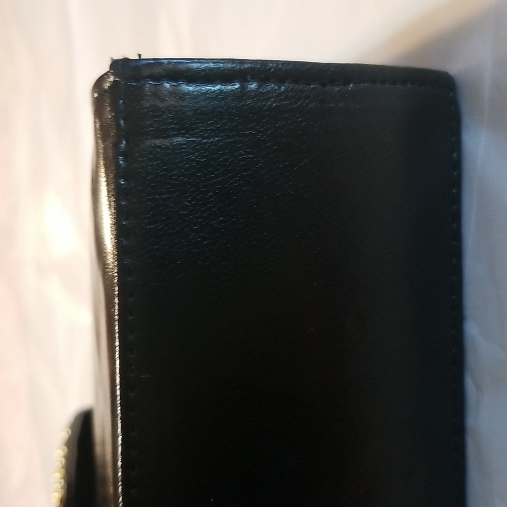VINTAGE JASMIN Genuine Leather Clutch w/shoulder straps, Perfect Shape - Picture 3 of 9